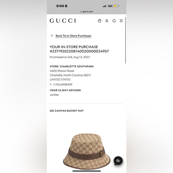 Authentic Gucci Bucket Hat - Picture 15 of 16